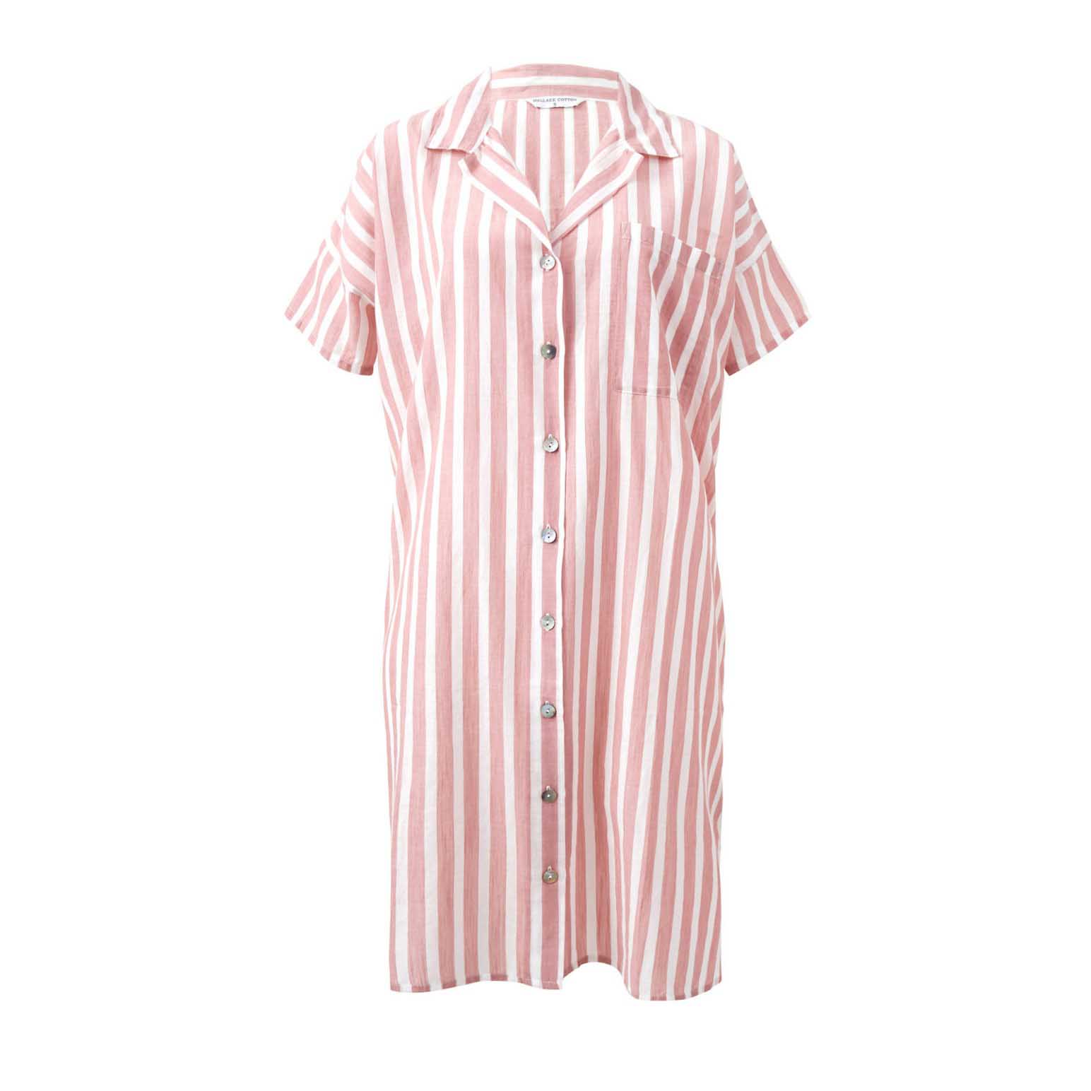 Wallace Cotton Isobel Stripe Nightshirt